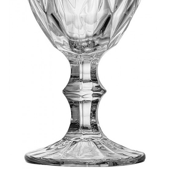 Taça 320ml Diamond Transparente em Vidro Lyor